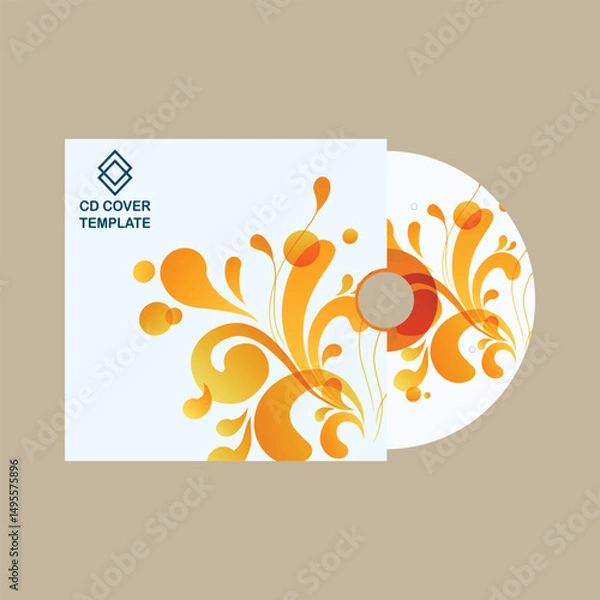 Obraz Cd Cover Presentation Template