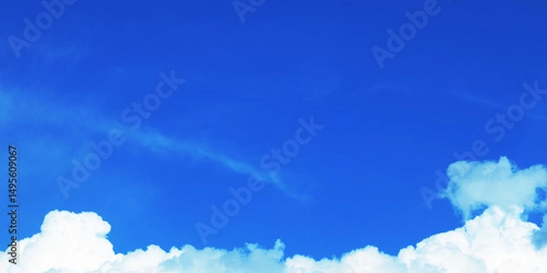 Obraz Blue Sky with Cloud Background