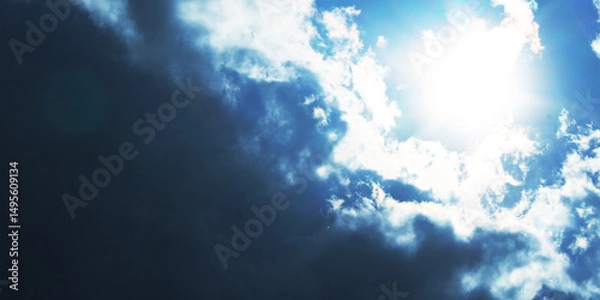 Obraz Blue Sky with Cloud Background