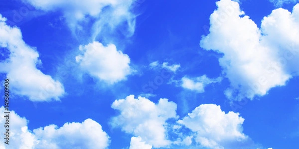 Obraz Blue Sky with Cloud Background