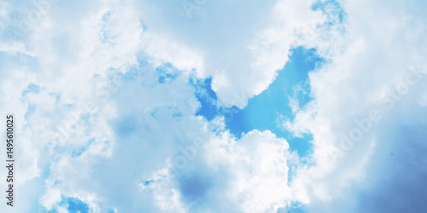 Obraz Blue Sky with Cloud Background