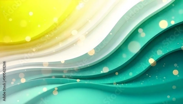 Obraz abstract blue background with waves