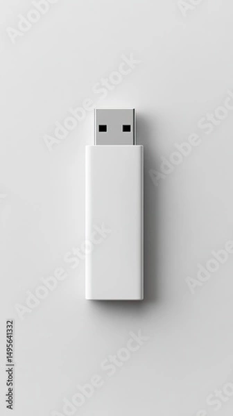 Obraz White USB Flash Drive Mockup