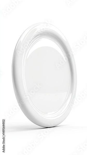 Obraz White Plate on White Background