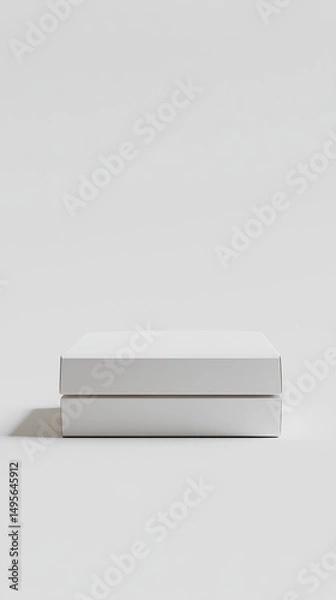 Obraz White Box on White Background