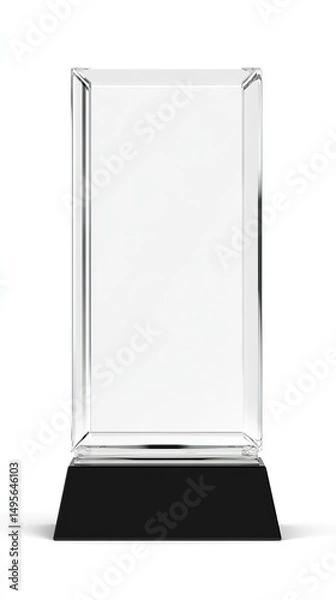 Obraz Blank Crystal Trophy Award