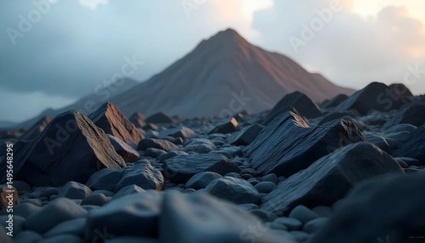 Obraz mountain landscape in the morning