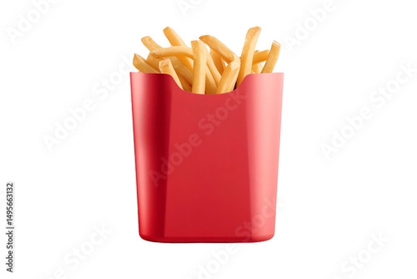 Obraz french fries in a red box