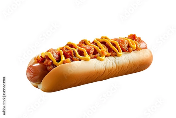 Obraz hot dog on white background