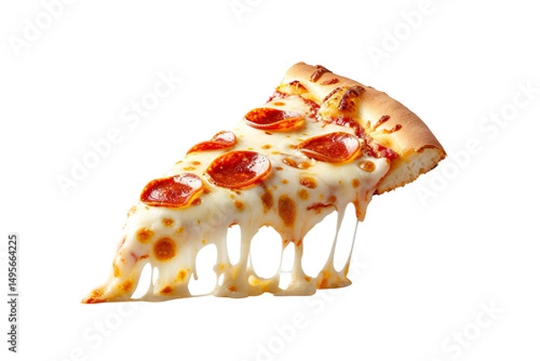 Obraz slice of pizza on a white background