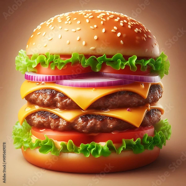 Fototapeta hamburger 