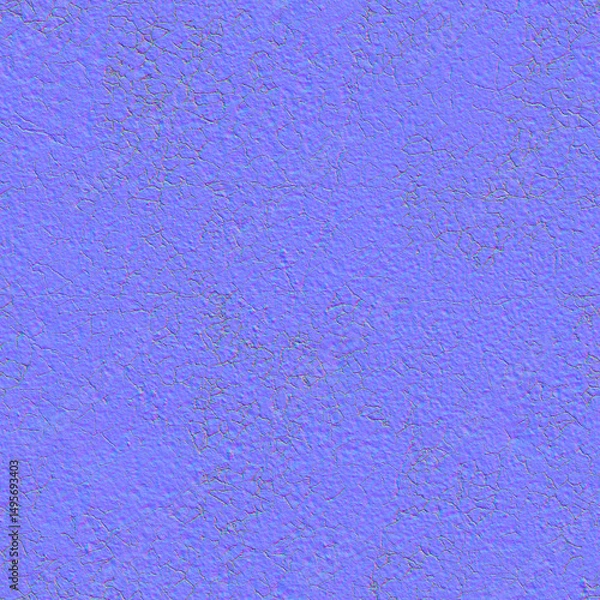 Obraz Seamless old cracked metal texture material normal map