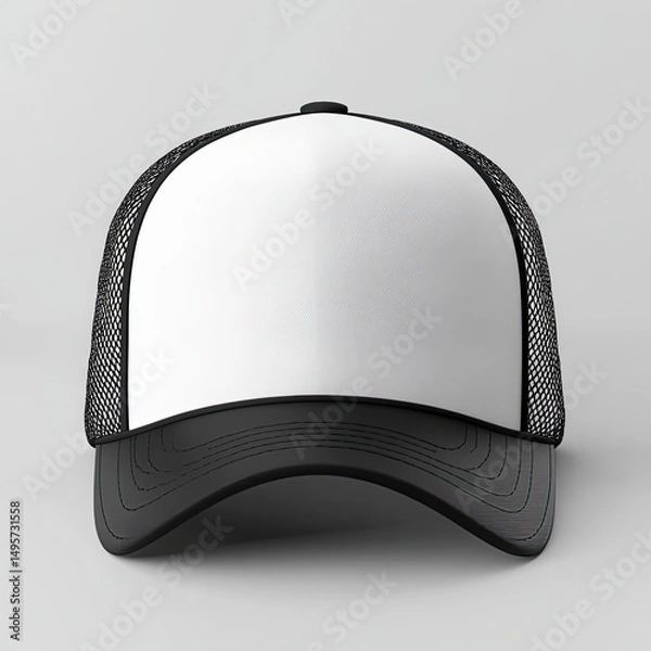 Fototapeta Blank Trucker Hat Front View