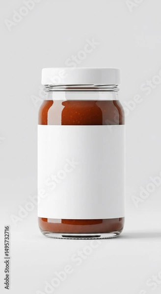 Obraz blank mock up sauce jar product packaging	
