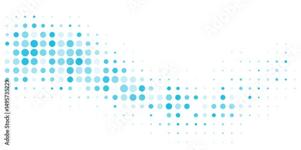 Fototapeta Light BLUE vector layout with circle shapes. Blurred decorative design in abstract style with bubbles. Template for your brand book.