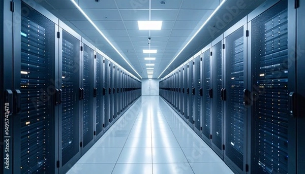 Fototapeta network server room