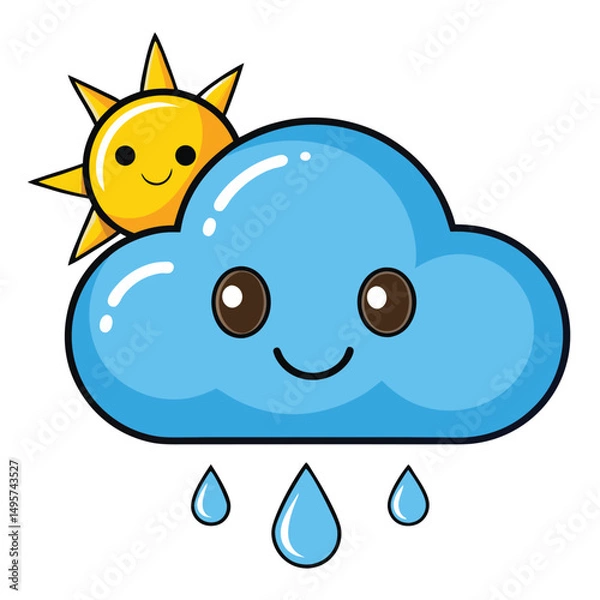 Obraz weather icon white background