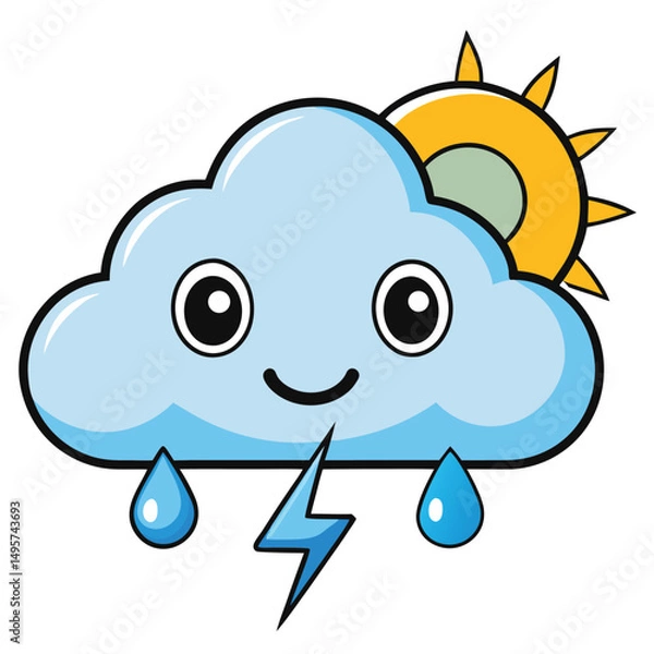 Obraz weather icon white background