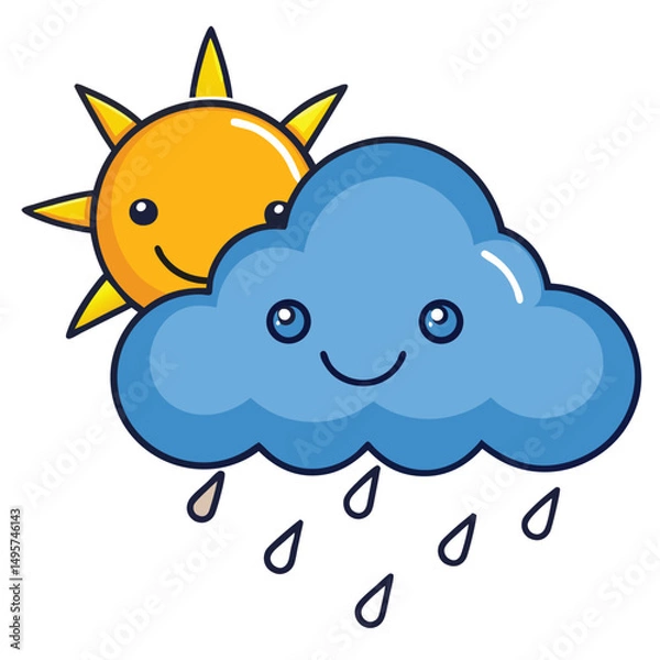 Obraz weather icon white background