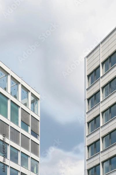 Obraz Lücke zwischen zwei Bürogebäuden im Zentrum von Berlin 