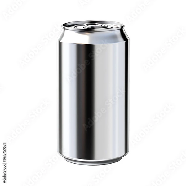 Obraz 330 ml aluminum beverage drink soda can isolated on transparent background