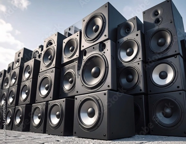 Obraz Stacked Loudspeakers Audio System