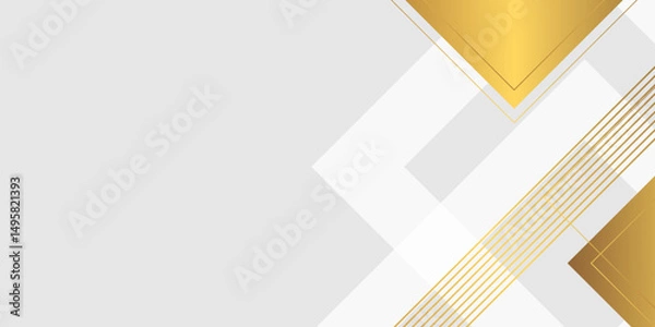 Fototapeta Luxury gold background for presentation design. Suit for wallpaper business, corporate, institution, party, festive, seminar, and talks. vector illustration for corporate and much more. 