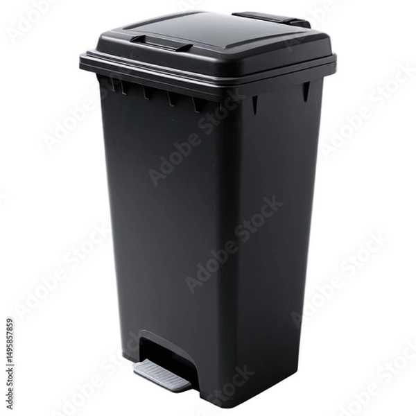 Fototapeta trash bin isolated on transparent background