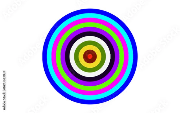 Obraz target with colorful arrows
