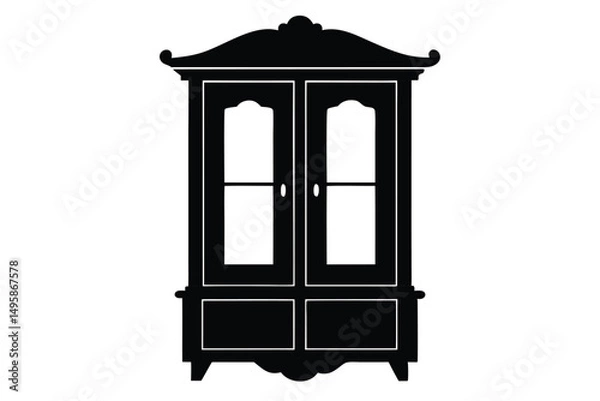 Fototapeta antique mirror isolated on white