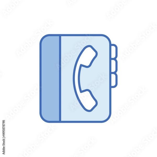 Obraz Telephone Book Vector icon