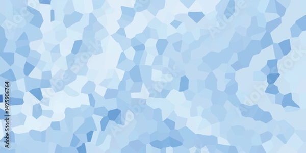 Fototapeta Abstract geometric mosaic background featuring shades of blue representing a tranquil and soothing effect perfect for digital designs and backgrounds.