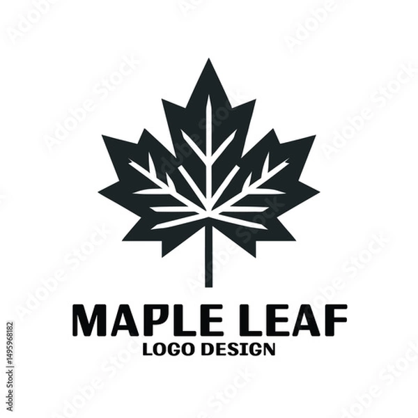 Fototapeta Maple Leaf Vector Logo Design