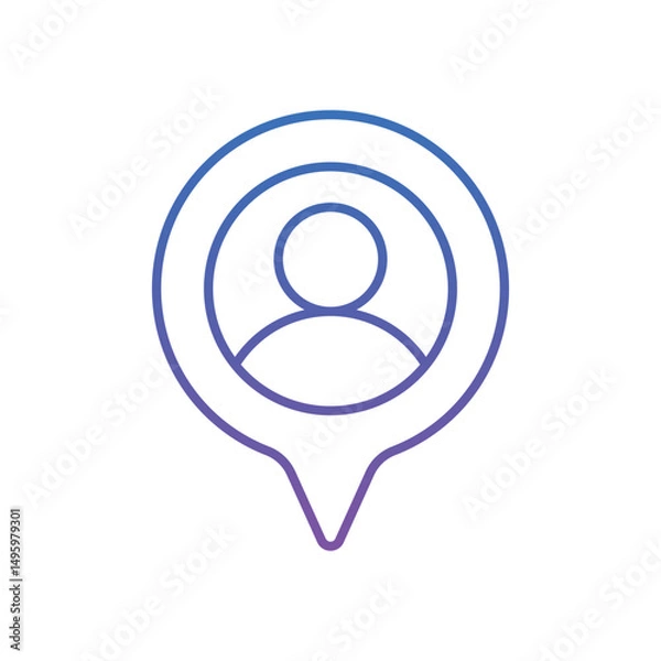 Fototapeta You Are Here Vector icon