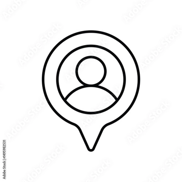 Fototapeta You Are Here Vector icon