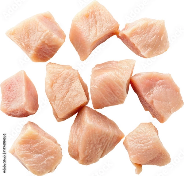 Obraz Fresh Boneless Meat Cubed