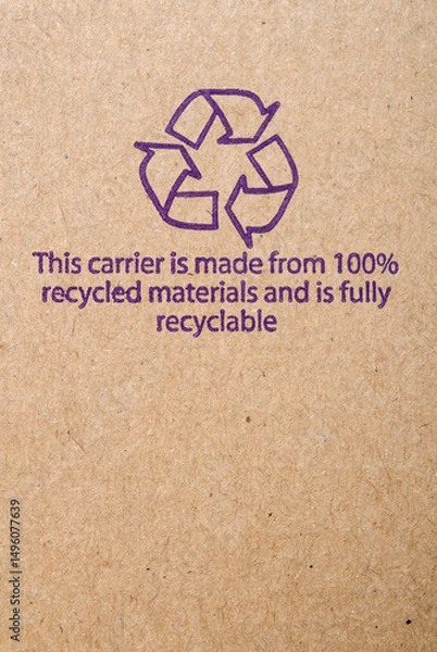 Obraz Recycle Notice print