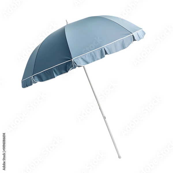 Fototapeta Elegant Minimalist Beach Umbrella with a Refined De Isolated on Transparent Background