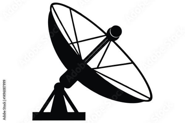 Fototapeta Satellite dish icon vector, satellite dish icon vector illustration graphic design