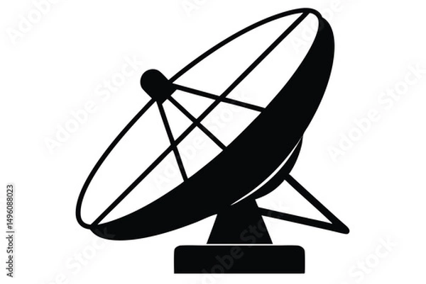 Fototapeta Satellite dish icon vector, satellite dish icon vector illustration graphic design