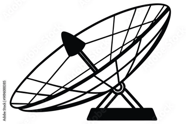 Fototapeta Satellite dish icon vector, satellite dish icon vector illustration graphic design