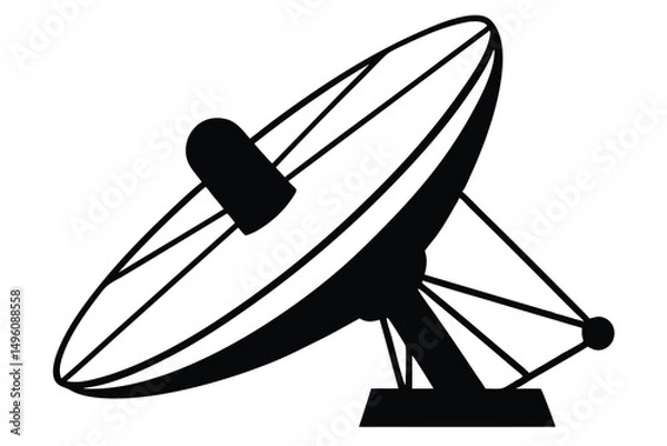 Fototapeta Satellite dish icon vector, satellite dish icon vector illustration graphic design