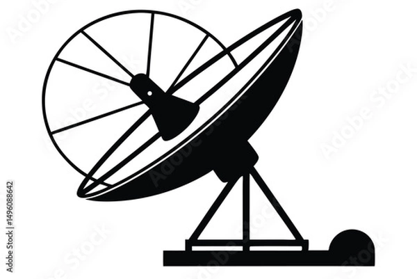Fototapeta Satellite dish icon vector, satellite dish icon vector illustration graphic design