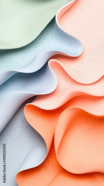 Fototapeta Abstract Pastel Wave Background Texture