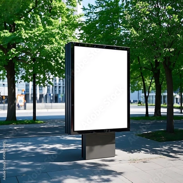 Fototapeta street billboard urban outdoor advertising display