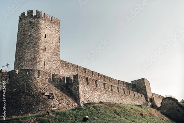 Obraz Belgrade fortress towering over ancient ramparts on a sunny day