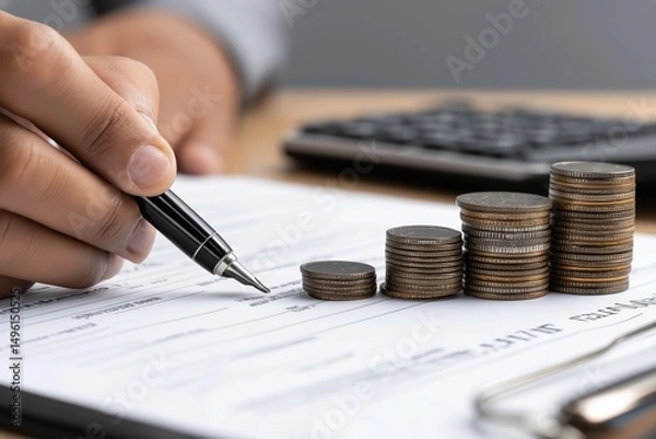 Fototapeta Understanding the advantages of Certificate of Deposit as a secure financial investment strategy for personal savings