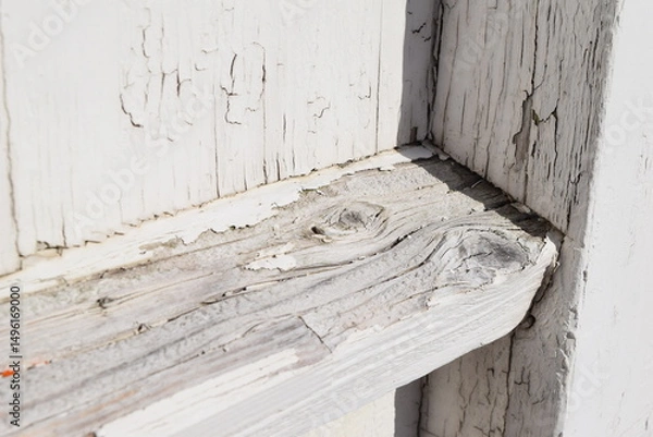 Obraz 剥がれた白い塗装