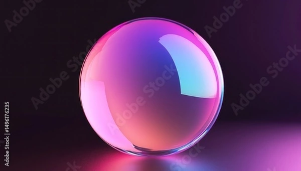 Fototapeta Iridescent Orb: A Symphony of Color and Light