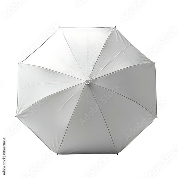Fototapeta Contemporary Travel Beach Umbrella with a Sleek Fold Isolated on Transparent Background